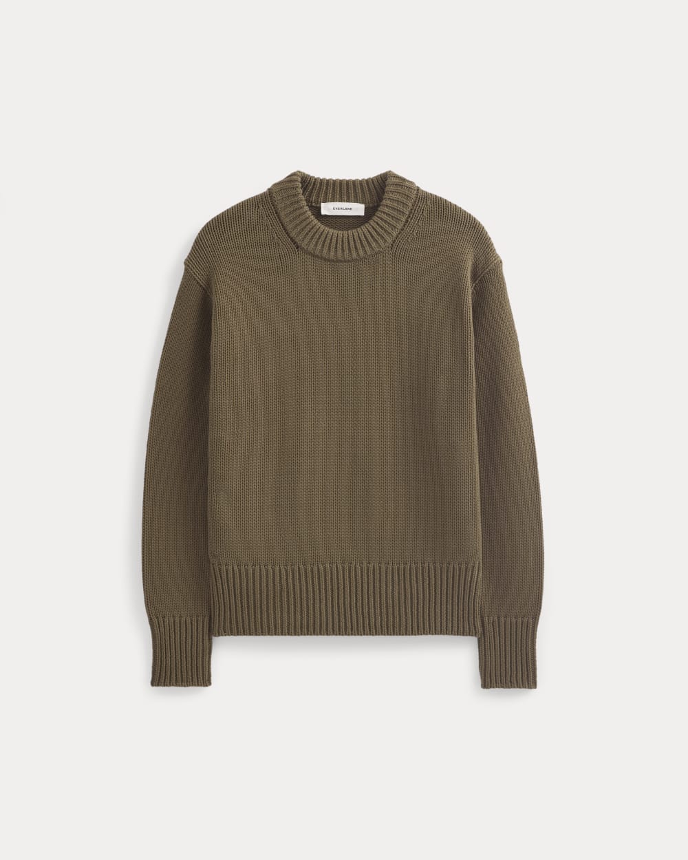 Oversized Cocoon Crew in Elevated Cotton | Beech - Image 2