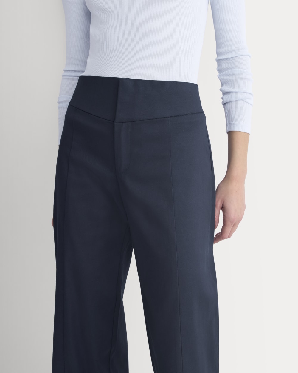 Tailored Drape Seam Pant | Navy - Image 5