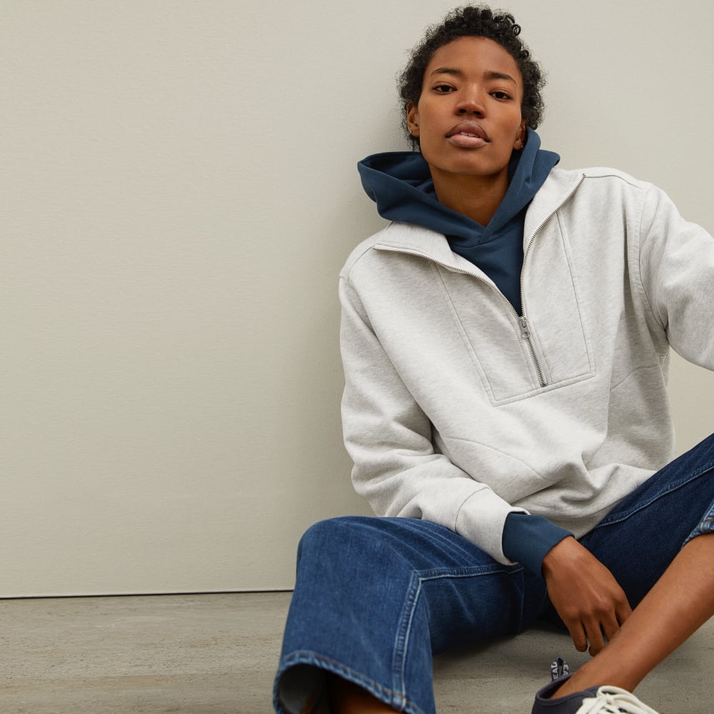 The Track Half-Zip | Light Heather Grey - Image 6
