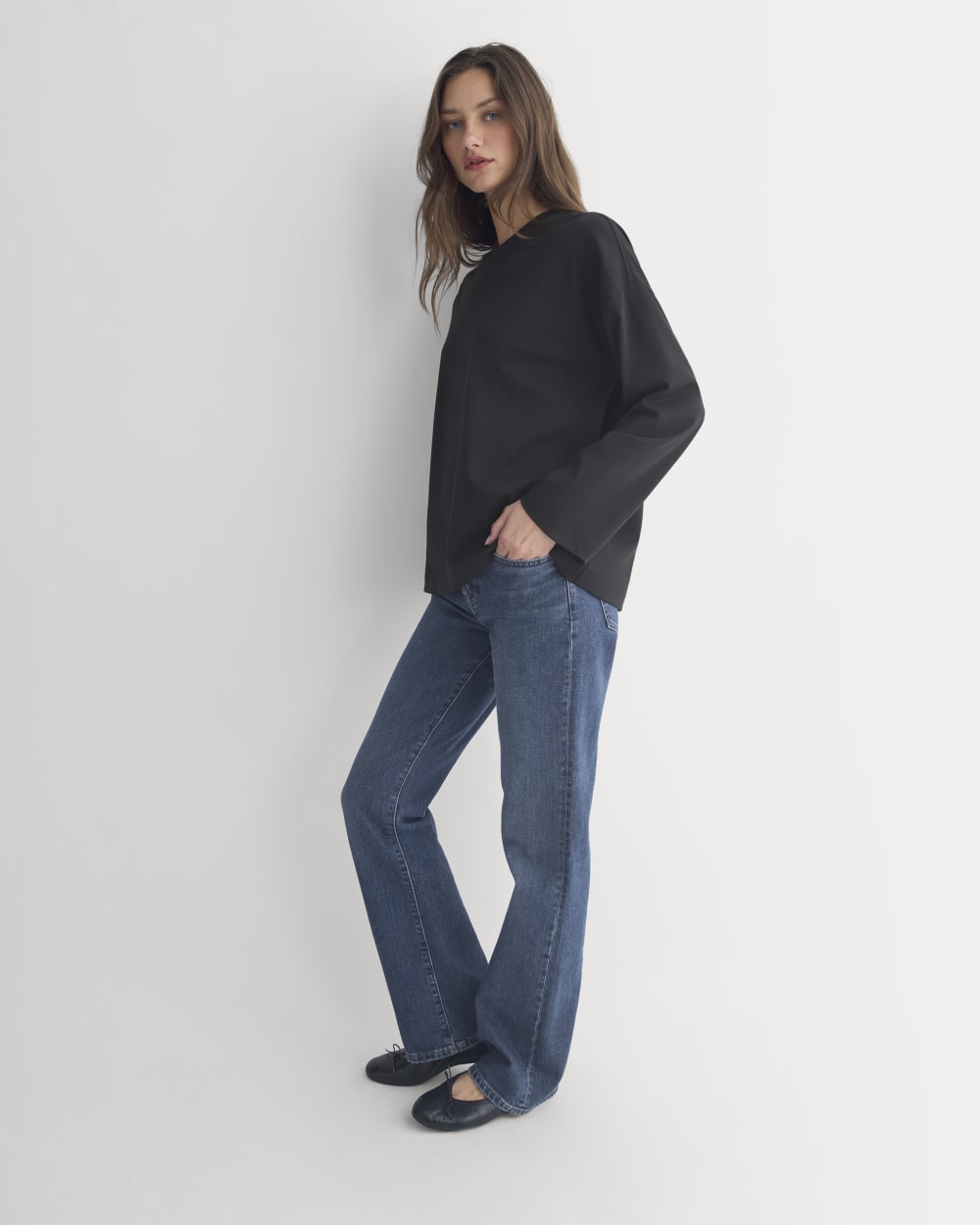 Retro V-Neck Jersey | Black - Image 6