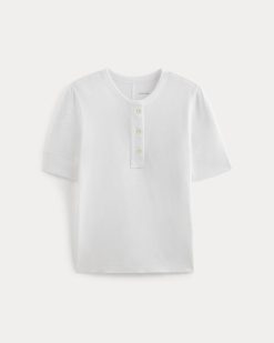 Alternative view of The Henley in Cotton Linen | White