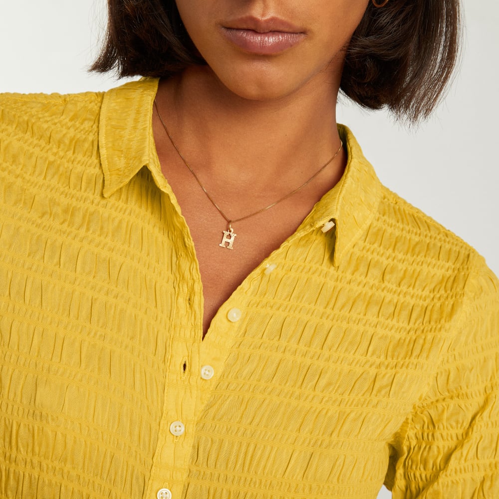 The Button Smock Top | Super Lemon - Image 5
