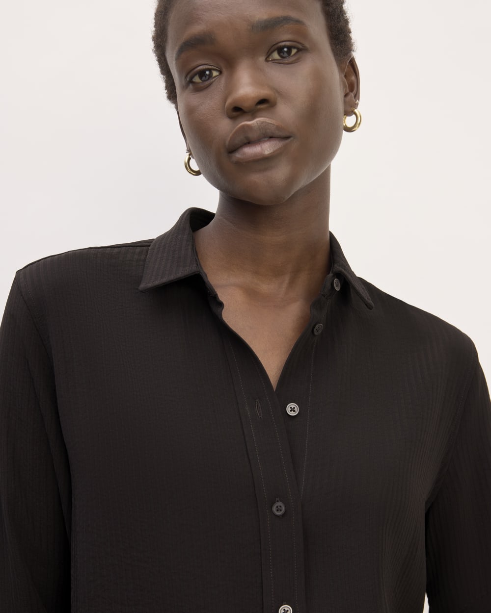 The City Stripe Relaxed Shirt | Black - Image 4