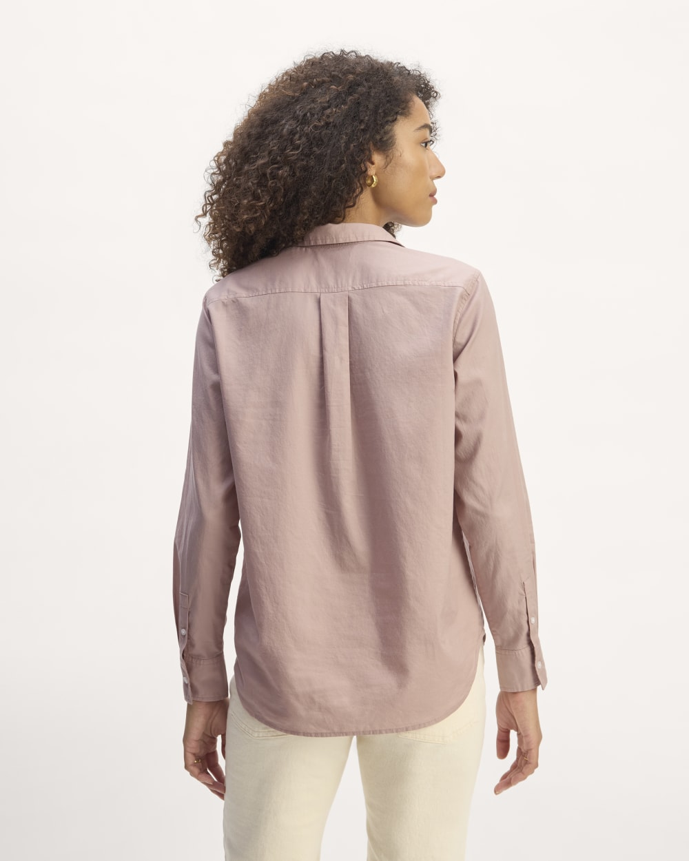 The Must-Have Shirt in Silky Cotton | Dusty Rose - Image 6