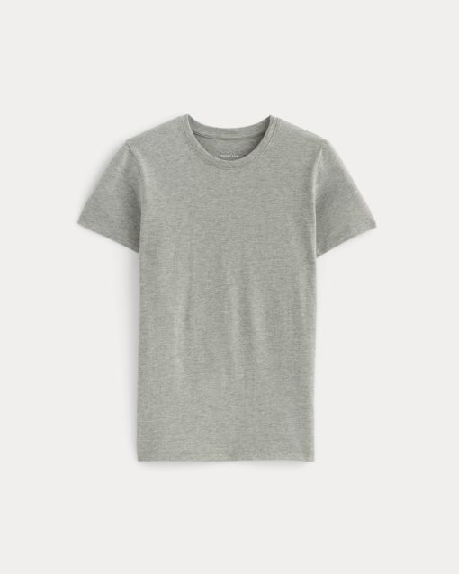 Alternative view of The Slim Crew in Essential Cotton | Heathered Grey