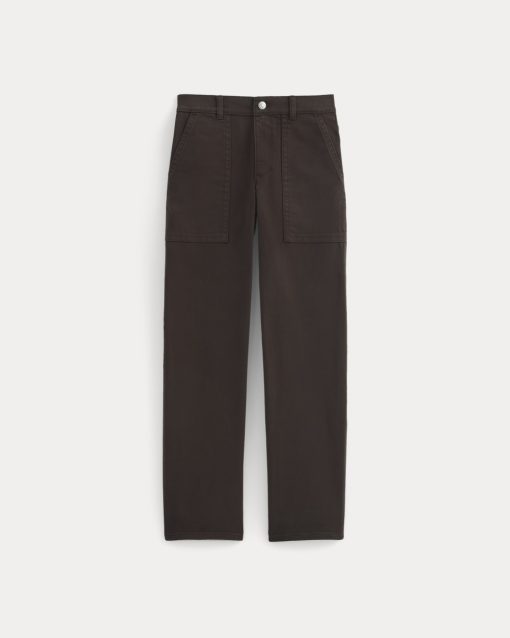 Alternative view of Utility Column Pant | Dark Chocolate