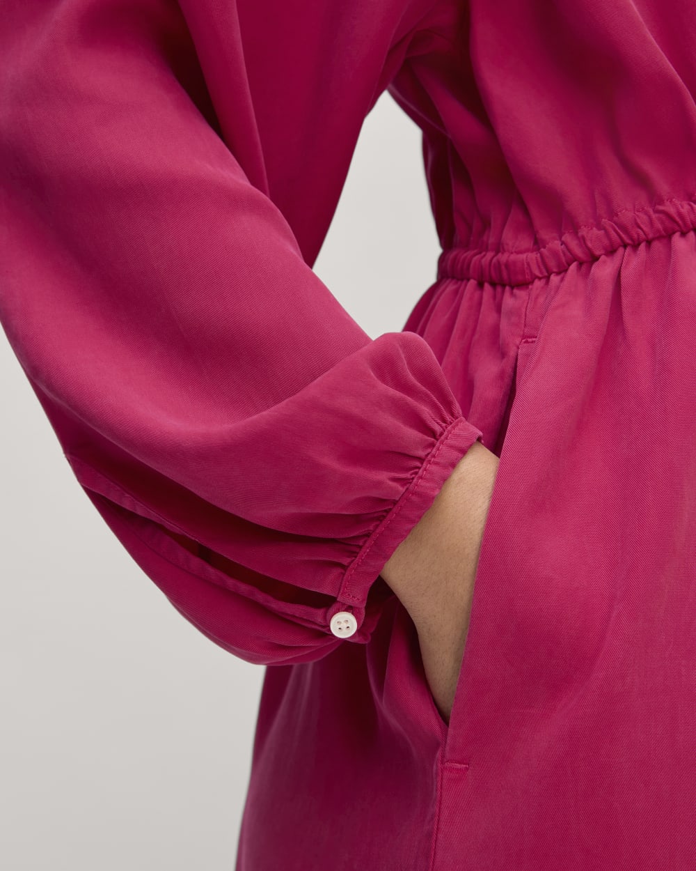 The TENCEL™ Gathered Maxi Dress | Red Currant - Image 5