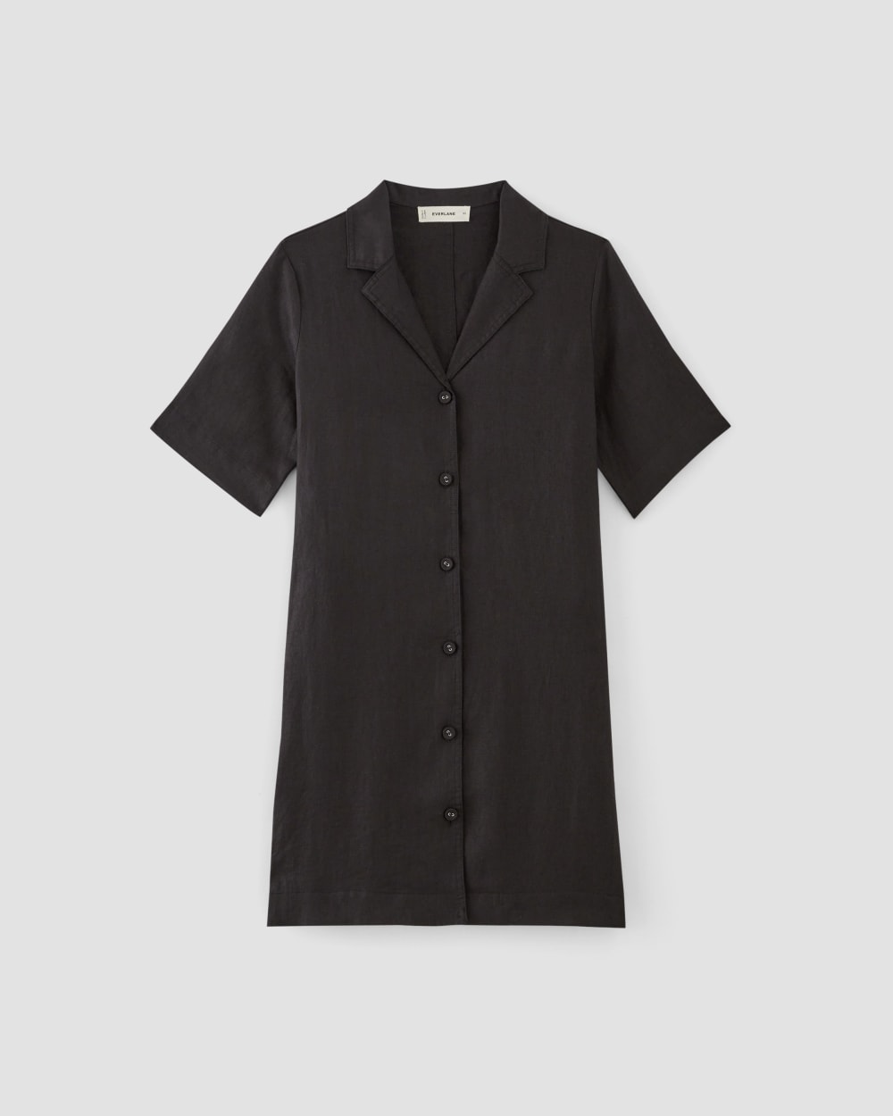 The Shirtdress in Linen | Black - Image 2