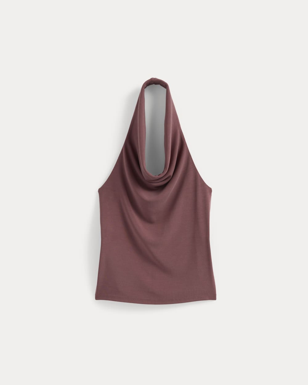 Halter Cowlneck Top in Butterknit | Washed Henna - Image 2