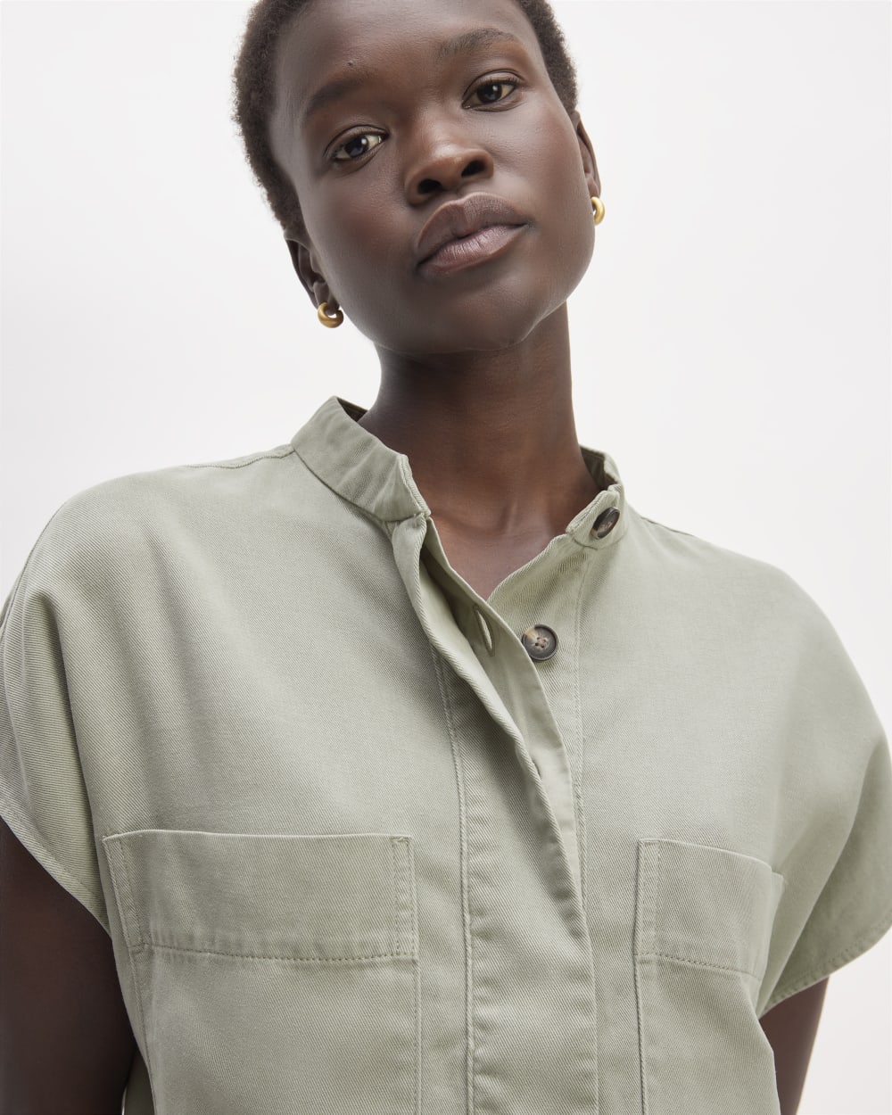 The TENCEL™ Easy Workwear Dress | Sage Green - Image 3