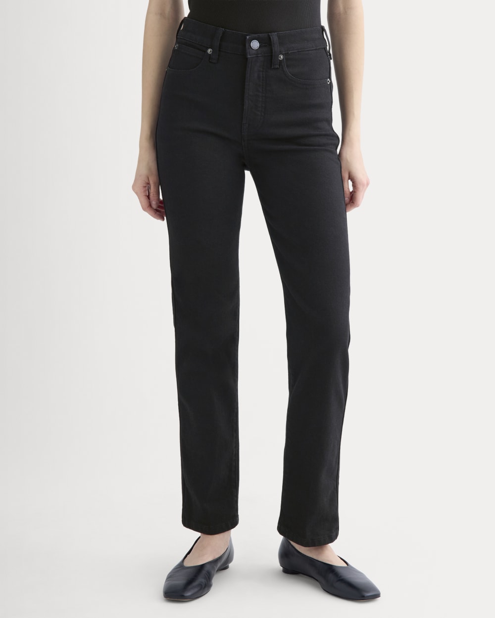 High-Rise Cigarette Jean | Black - Image 4