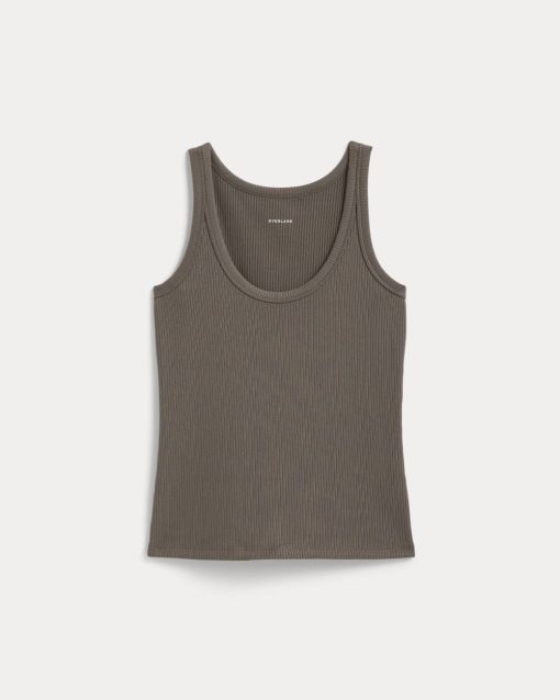 Alternative view of The Shimmy Scoop-Neck Tank | Taupe