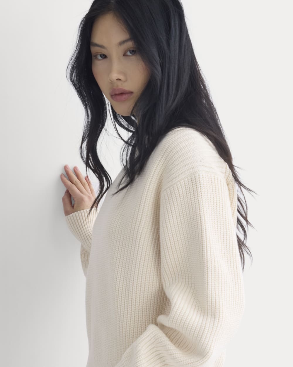 Cropped Ribbed Crew in Everyday Cotton | Canvas - Image 4