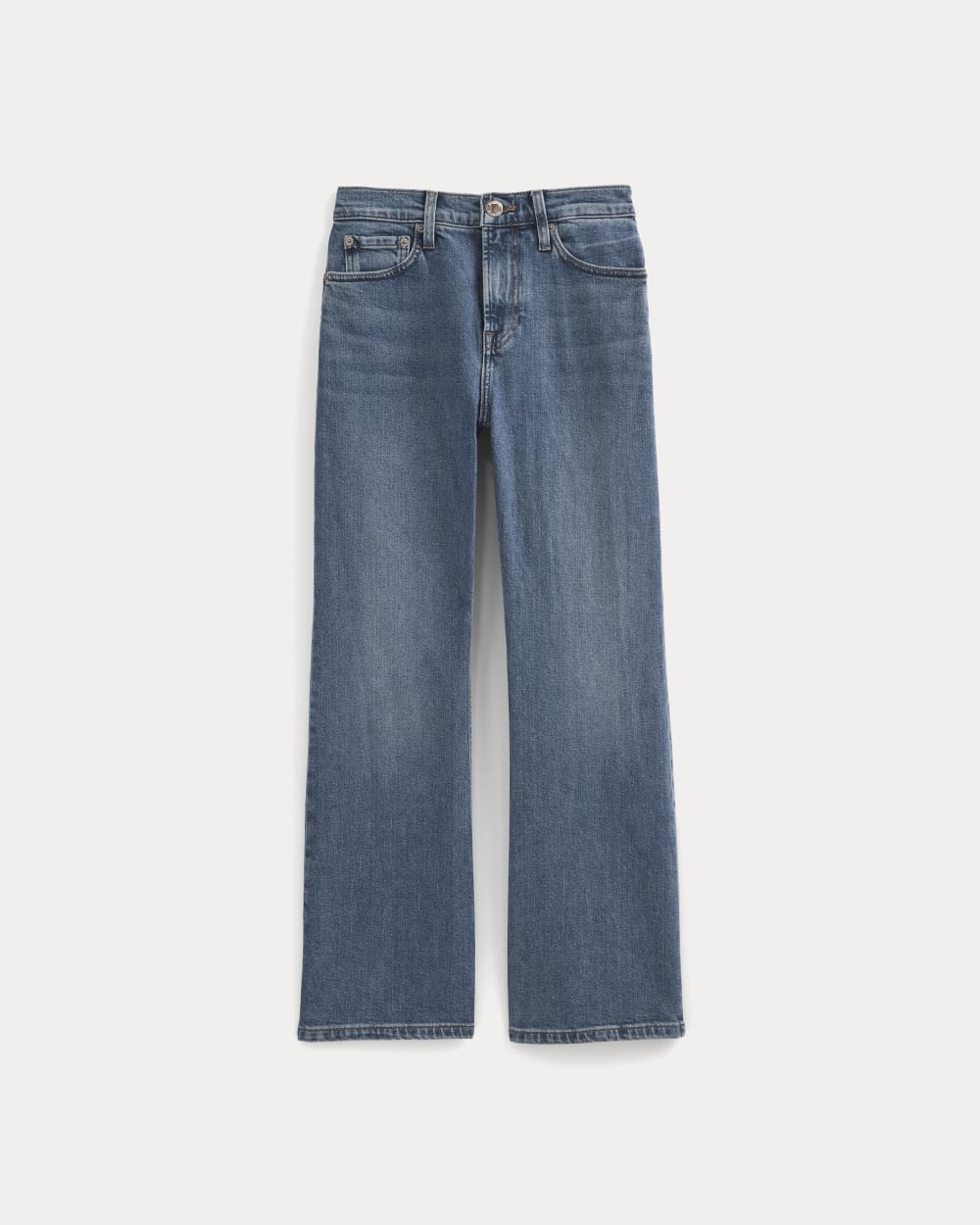 High-Rise Kick Flare Jean | Washed Indigo - Image 2