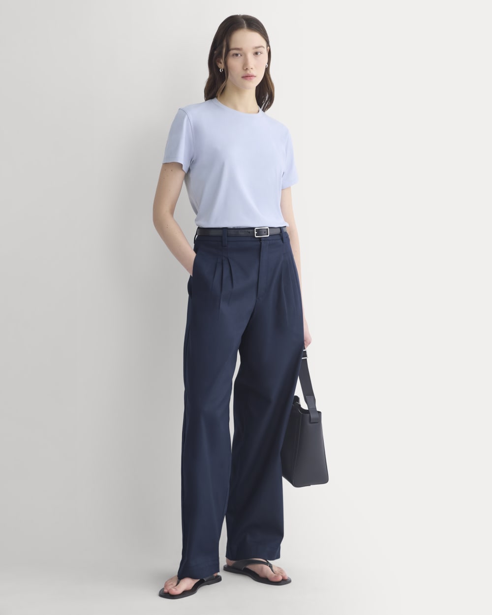 The Box-Cut Tee in Essential Cotton | Aleutian | No Pocket - Image 3