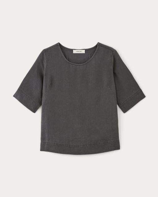 Alternative view of The Relaxed Tee in Buttersoft | Navy