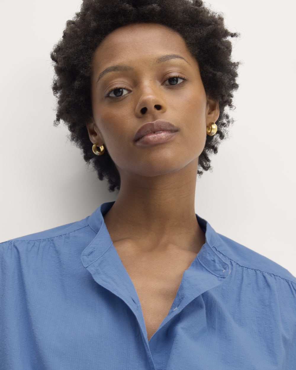 The Gauze Oversized Shirt | Blue Opal - Image 4