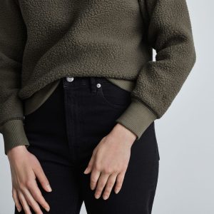 Alternative view of The ReNew Fleece Raglan Sweatshirt | Kalamata