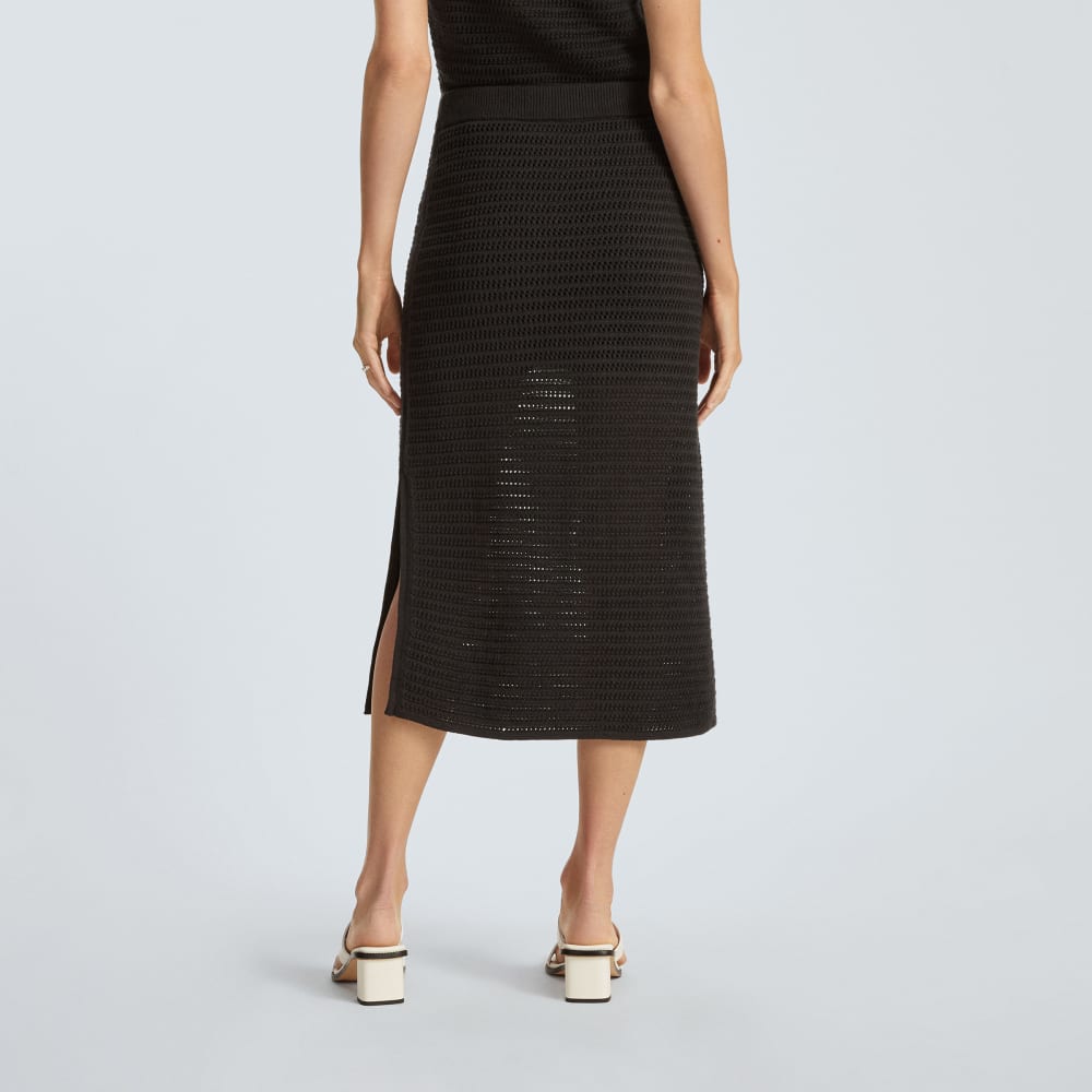 The Crochet Knit Skirt | Black - Image 3