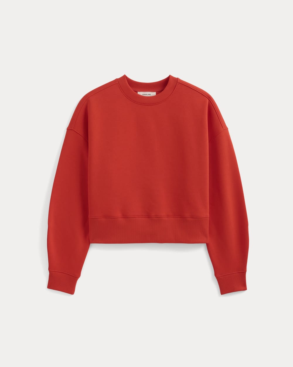 Luxe Fleece Sweatshirt | Fiery Red - Image 2