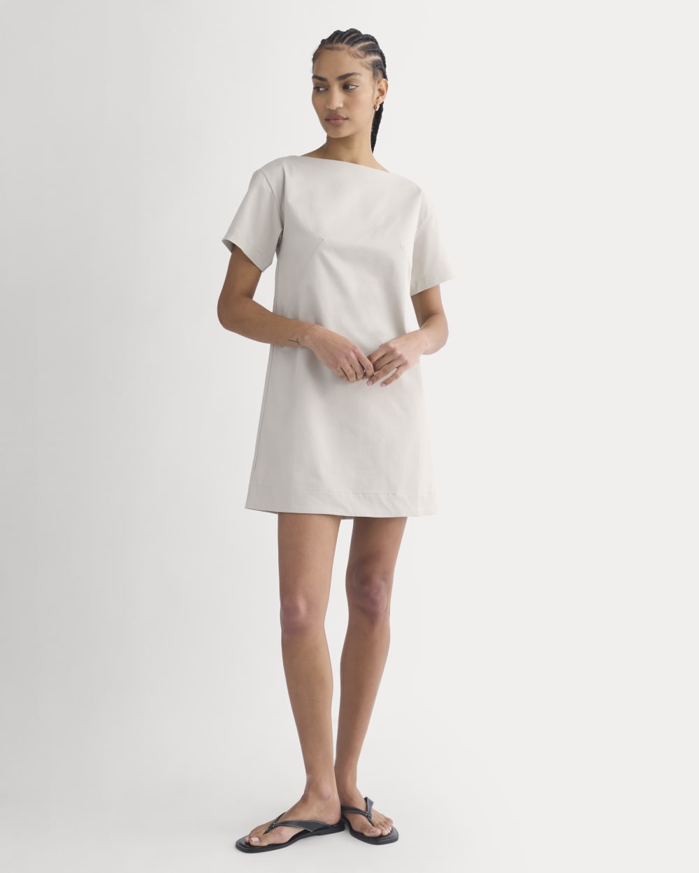 Boatneck Mini Dress | Peyote - Image 5