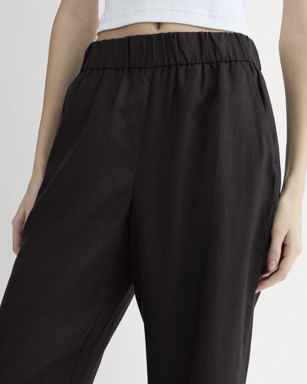 The Linen Easy Pant | Black - Image 4