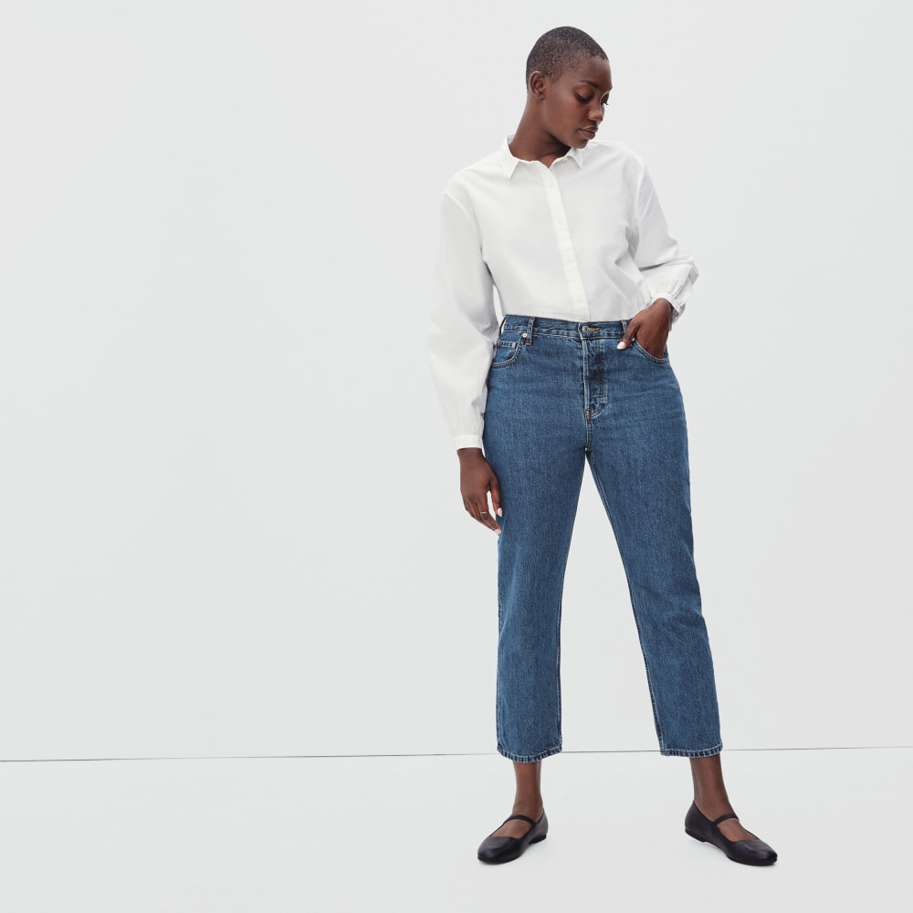 The '90s Cheeky Hourglass Jean | Medium Blue Wash | 28.5 Inseam - Image 4