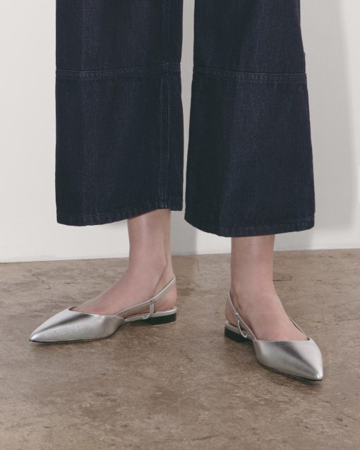 Alternative view of The Studio Slingback Flat | Silver