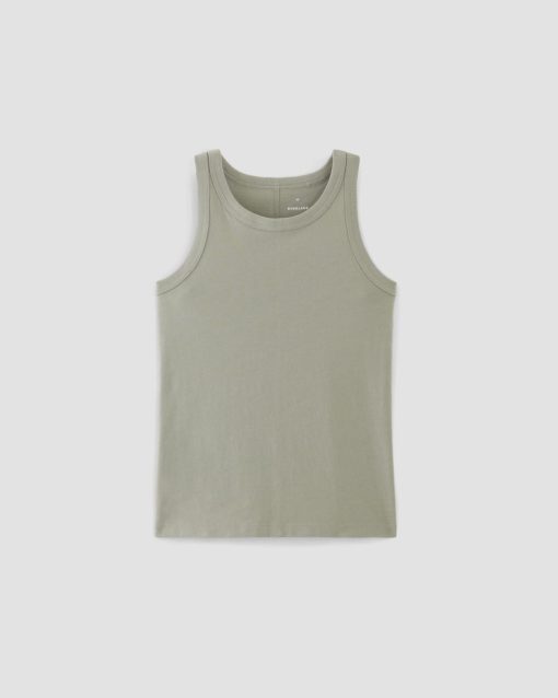 Alternative view of The Tank in Essential Cotton | Sage Green