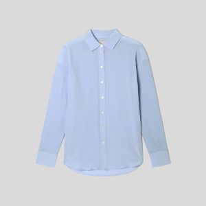 Alternative view of The Must-Have Shirt in Washable Silk | Periwinkle