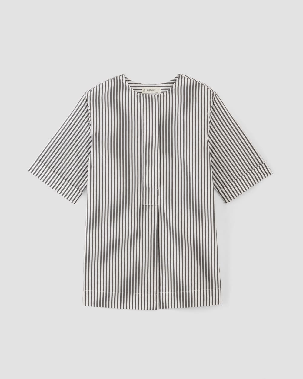 The Supima® Cotton Tunic | Optic White / Black - Image 2