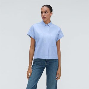 Alternative view of The Short-Sleeve Box Shirt | Slate Blue