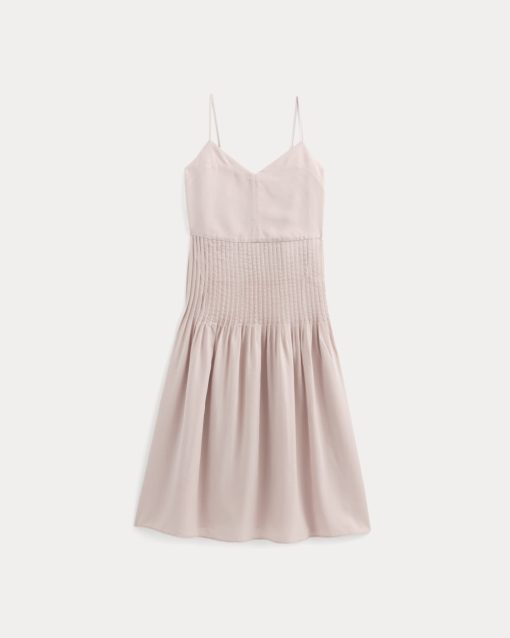 Alternative view of The Pleated Slip Dress in Butterlite | Soft Rose