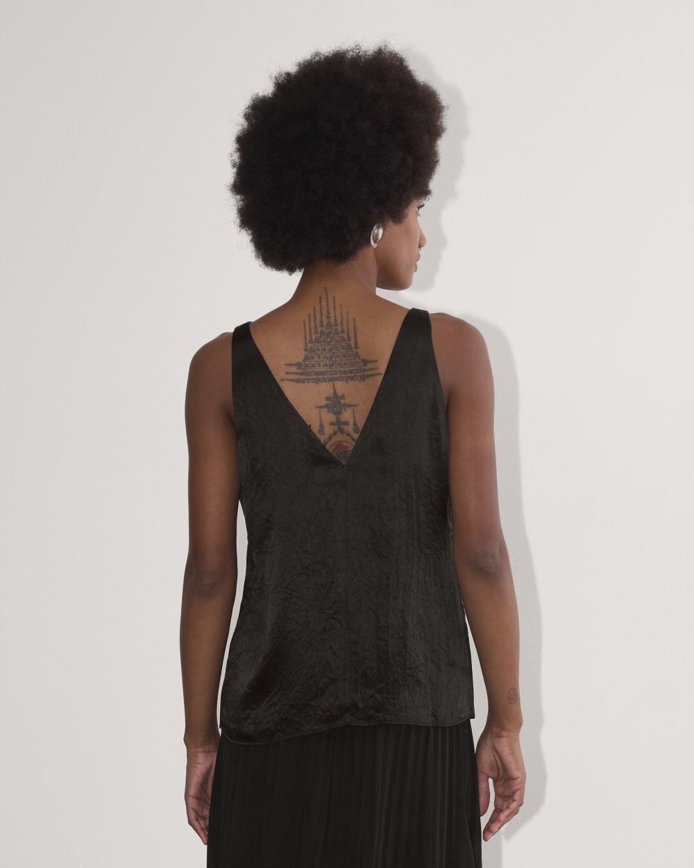 The Satin Tank | Black - Image 5