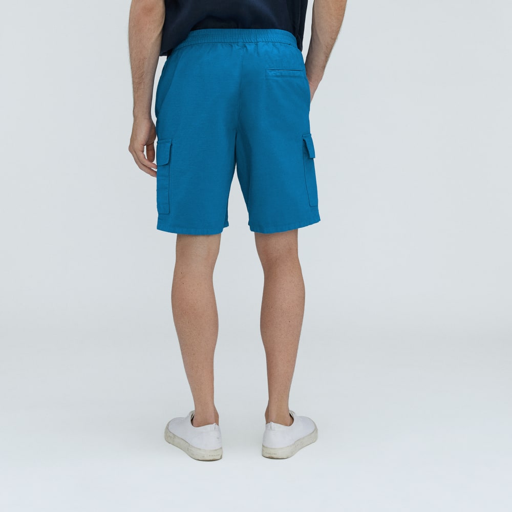The Cotton Linen Short | Horizon Blue - Image 3