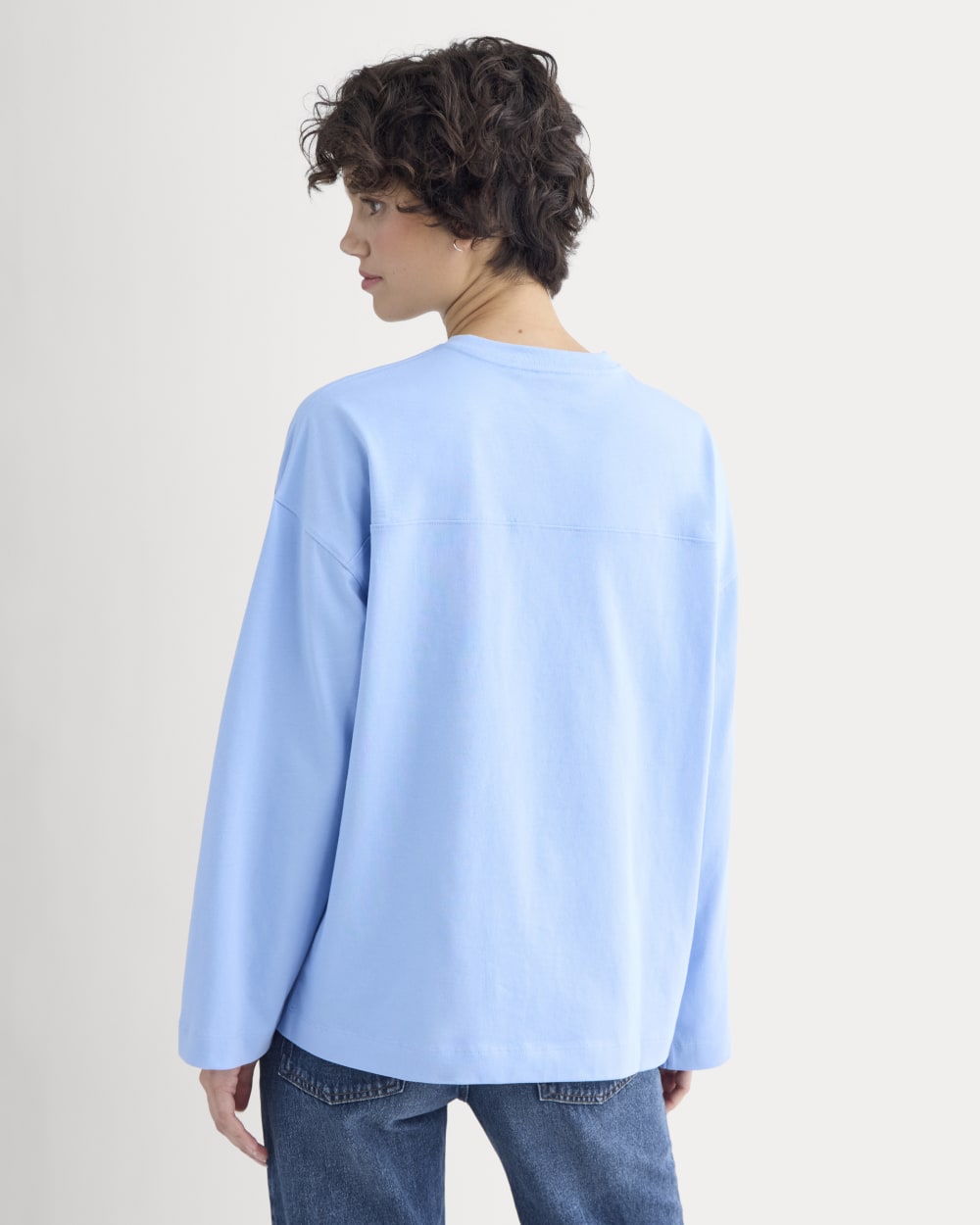 Retro V-Neck Jersey | Open Air Blue - Image 5