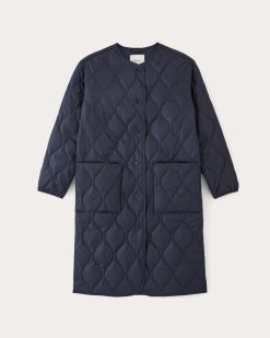 Alternative view of The Long Quilted Liner | Navy