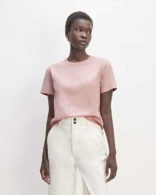 The Box-Cut Tee in Essential Cotton | Rose Pink | No Pocket