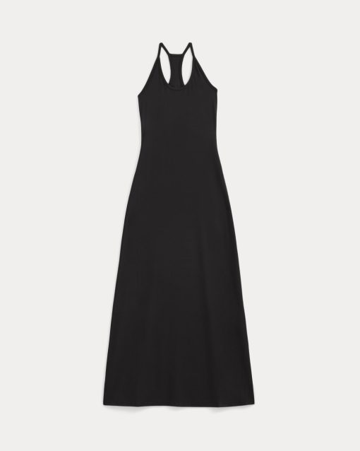 Alternative view of Racerback Maxi Knit Dress | Black