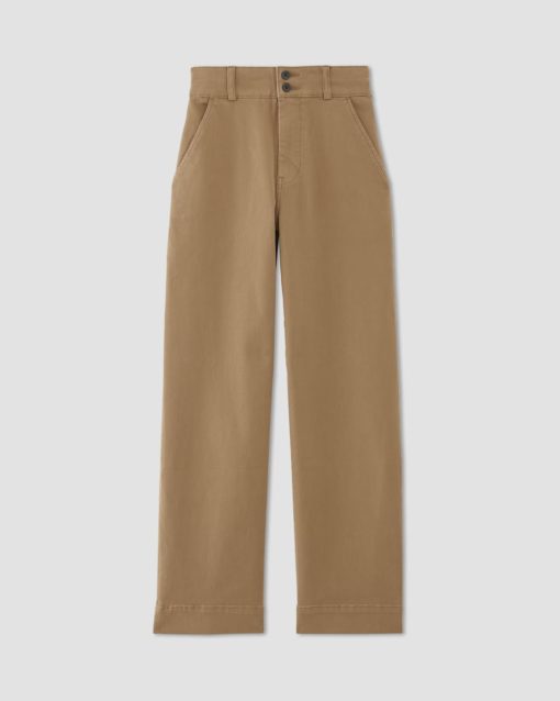Alternative view of The Organic Wide-Leg Pant | Toasted Coconut