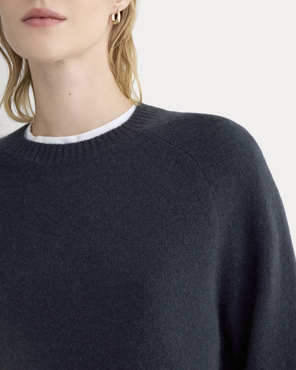 The Boxy Crew in Cashmere | Navy - Image 4