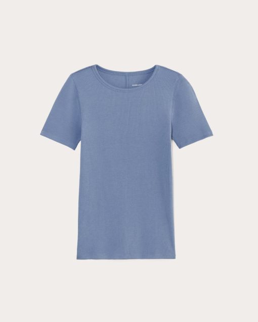 Alternative view of The Luxe Rib Crew | Bluebell