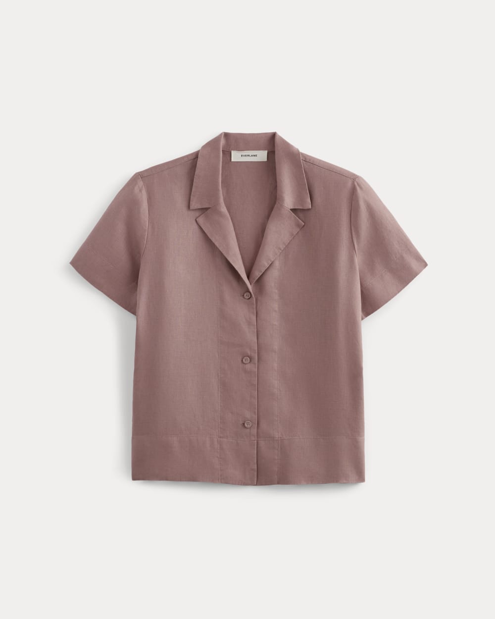 The Notch Shirt in Linen | Rose Dusk - Image 2