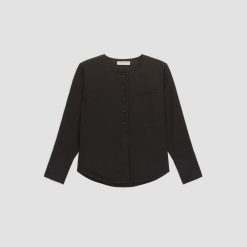 Alternative view of The Linen Popover Shirt | Black