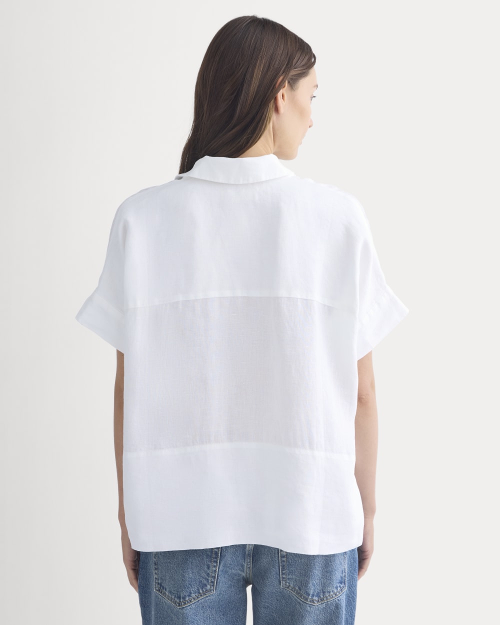 The Boxy Shirt in Linen | White - Image 5