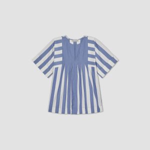 Alternative view of The Poplin Tunic | Mazarine Blue / Bone