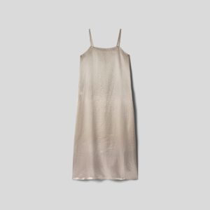 Alternative view of The Satin Square-Neck Slip Dress | Cream