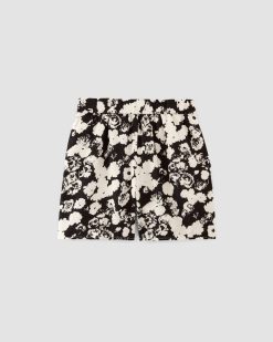 Alternative view of The Linen Easy Short | Black / Bone Floral