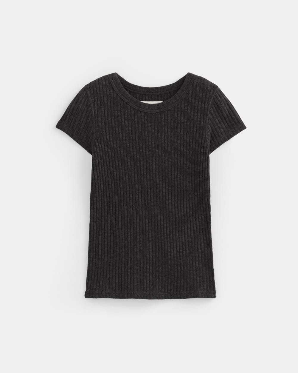 The Cozy Rib Tee | Black - Image 2