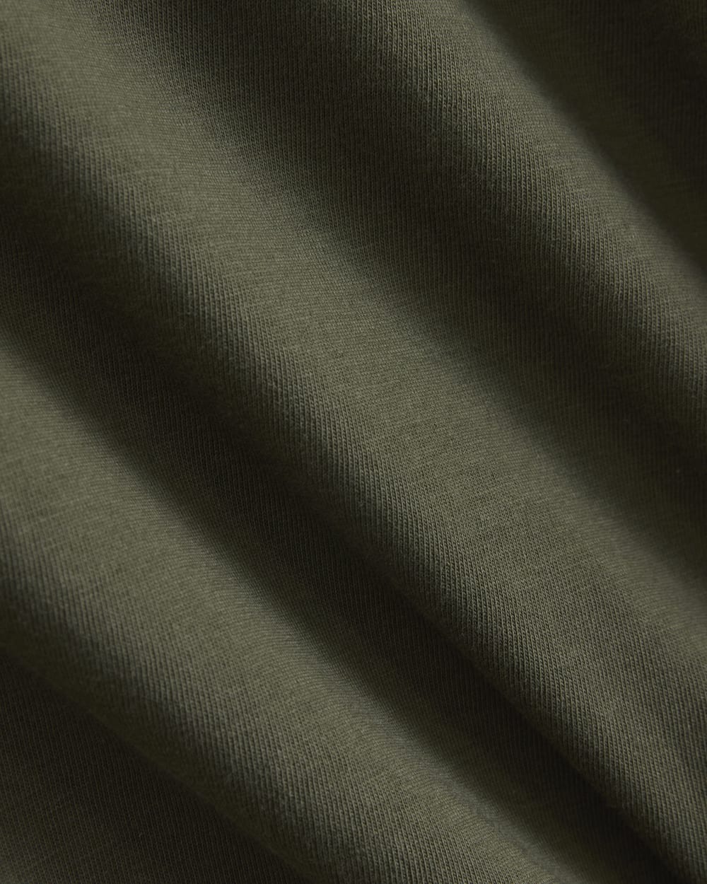 The Box-Cut Tee in Essential Cotton | Olive Night | No Pocket - Image 3